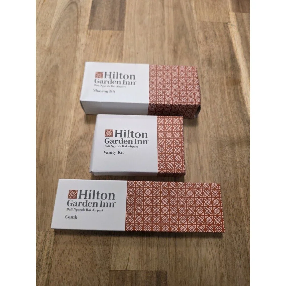 Hilton Garden Inn Bali Ngurah Rai Airport Amenity Set Shaving Vanity Kit Comb